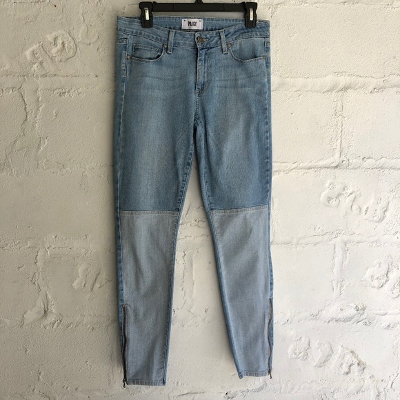PAIGE skinny zipper Jeans sz 30 - Picture 4 of 8